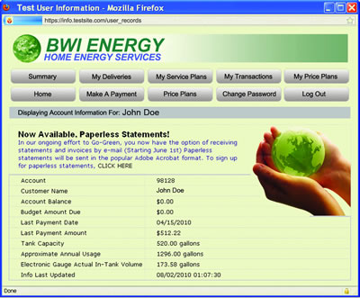 Customer Data Portal